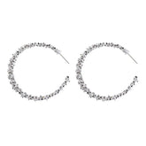 Vintage Gold Round Geometric Statement Metal Hanging Fashion Earring